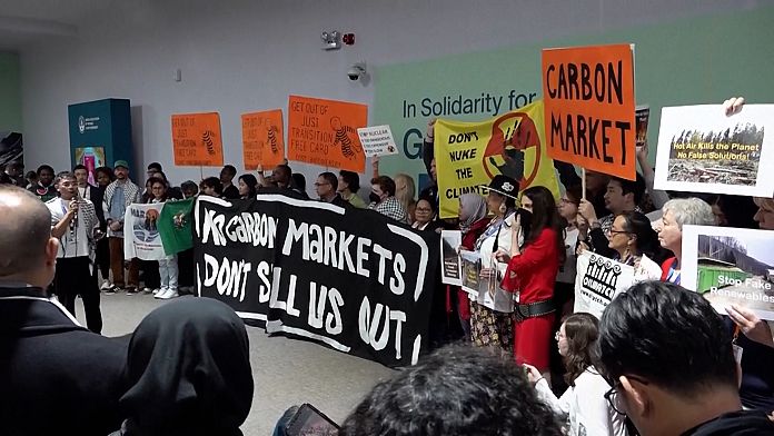 NO COMMENT: Protestas ecologistas ante el debate sobre los créditos de carbono en la COP29