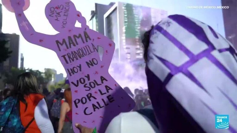 Movilizaciones en México en el marco de la lucha contra la violencia hacia la mujer