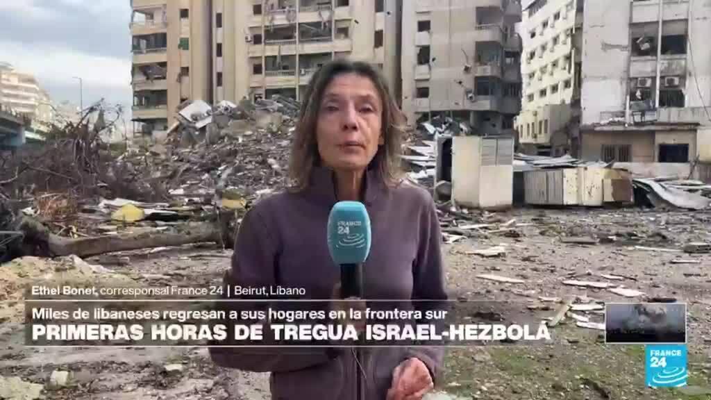 Informe desde Beirut: libaneses regresan a sus hogares tras cese el fuego entre Israel y Hezbolá