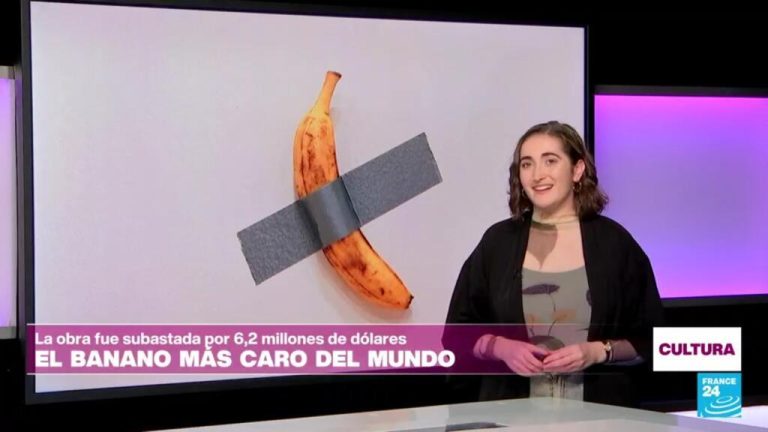 El banano más caro del mundo es una pieza conceptual vendida por 6,2 millones de dólares