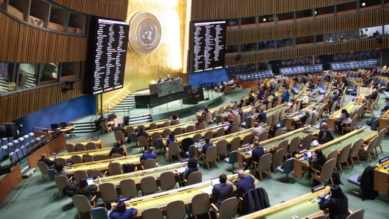 Resolución de la Asamblea General de la ONU pide la creación de un Estado palestino