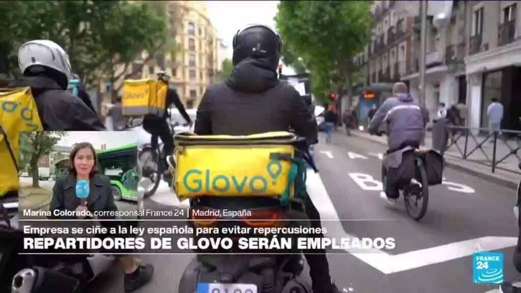 Informe desde Madrid: repartidores de Glovo serán contratados como empleados