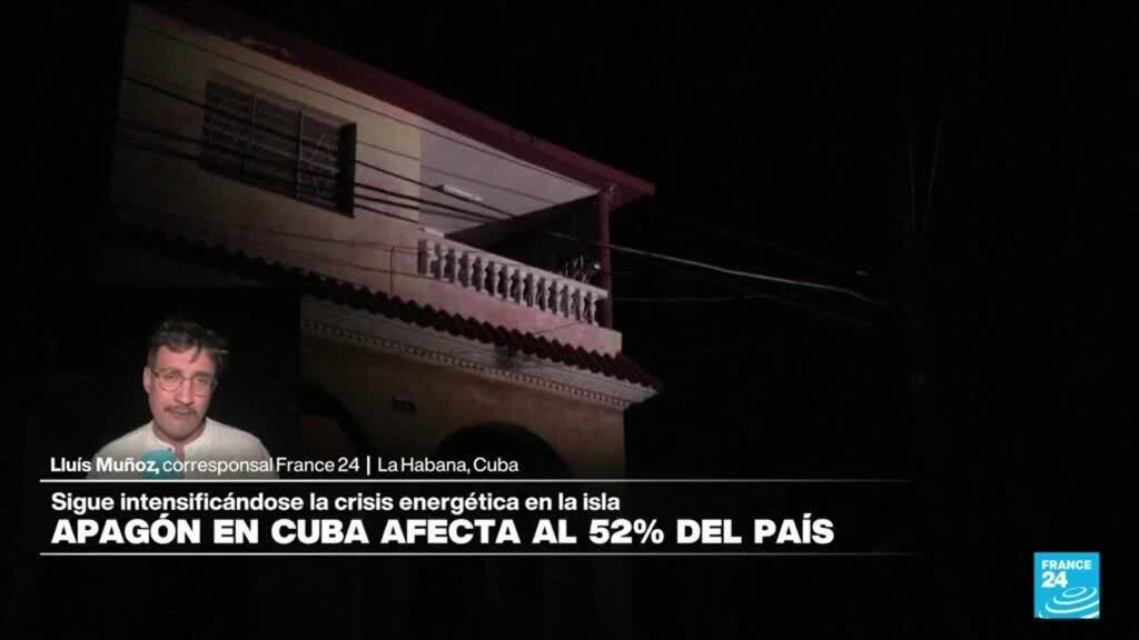 Informe desde La Habana: nuevos apagones en Cuba afectan a cerca del 52% del país