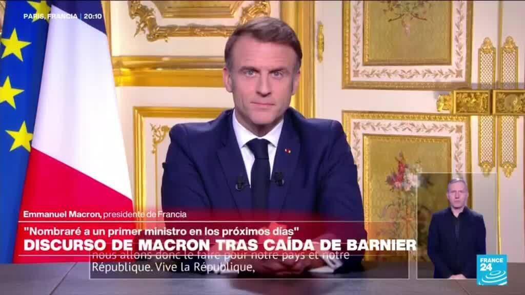 "Nombraré a un primer ministro que represente todas las fuerzas políticas": Emmanuel Macron