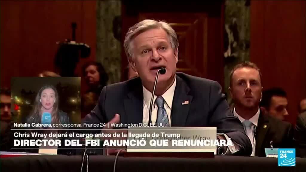 Informe desde Washington: director del FBI renunciará cuando Joe Biden deje la Presidencia