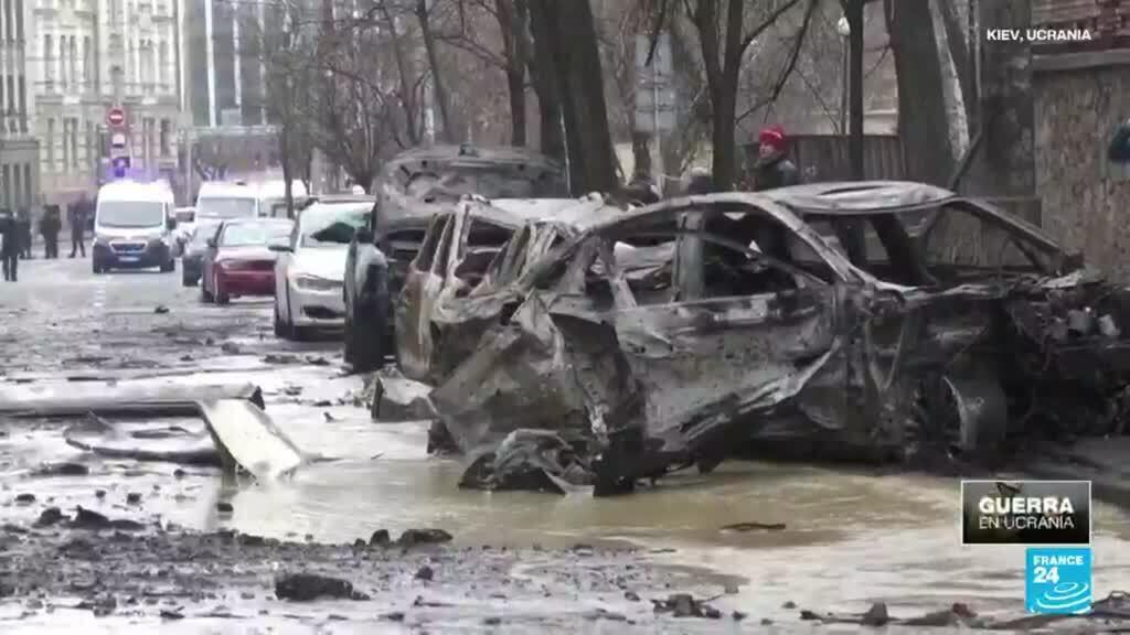 Embajadas y edificios civiles fueron afectados por ataques rusos a Kiev