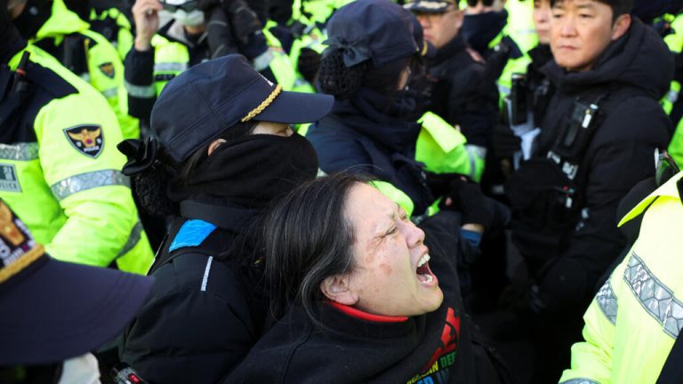 Corea del Sur: partidarios de Yoon se enfrentan a la policía para evitar su arresto