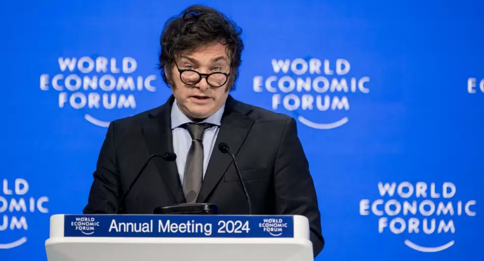 Milei viaja esta noche a Suiza para participar del Foro de Davos