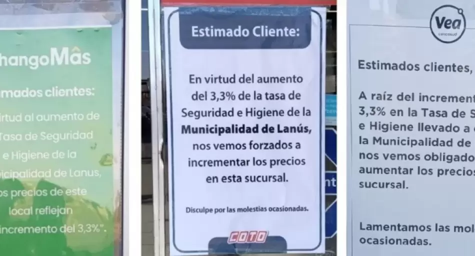 ALERTA por las TASAS MUNICIPALES en tickets: supermercados publican los impuestos que cobran los municipios