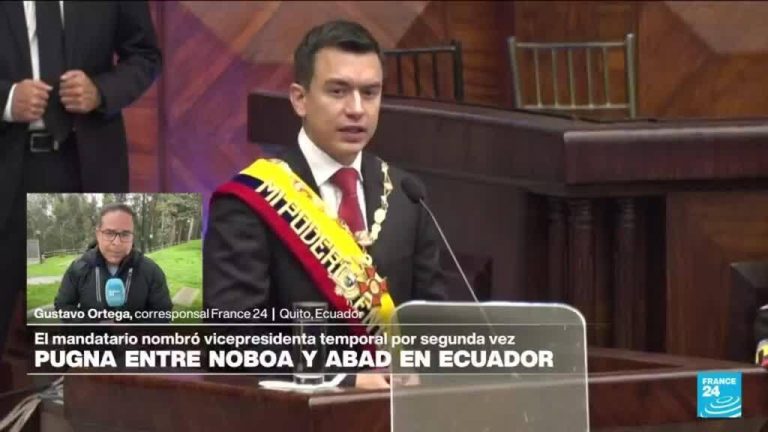 Informe desde Quito: Noboa suspendió a la vicepresidenta Verónica Abad por segunda vez