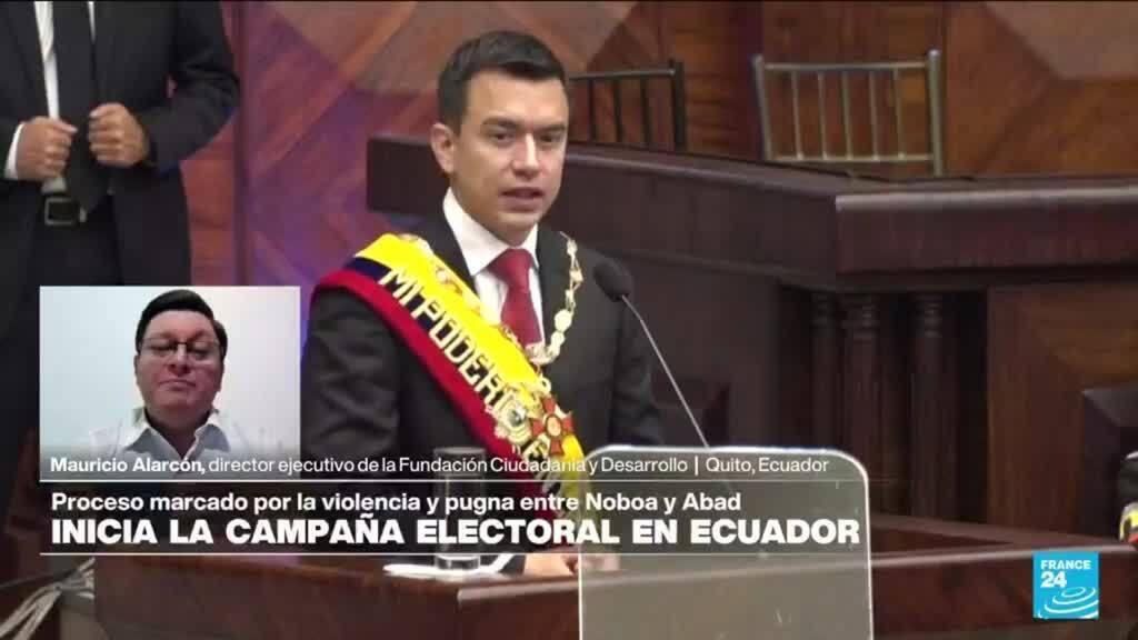 Mauricio Alarcón: "Noboa empezó campaña sin dejar claro si es presidente, candidato o ambos"