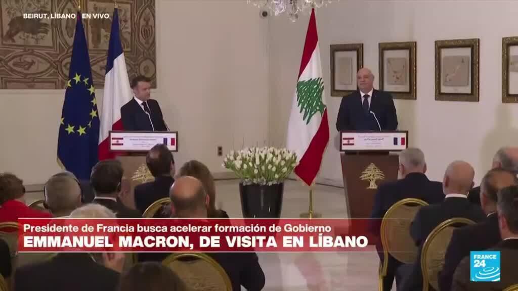 Emmanuel Macron: "Francia apoyará el objetivo de un Líbano soberano"