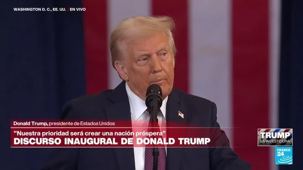 "Voy a declarar emergencia nacional en nuestra frontera sur": Donald Trump en discurso de posesión