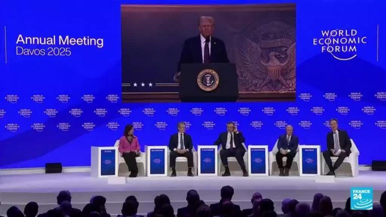 Amenazas arancelarias, en el centro del mensaje de Donald Trump en el Foro Económico Mundial