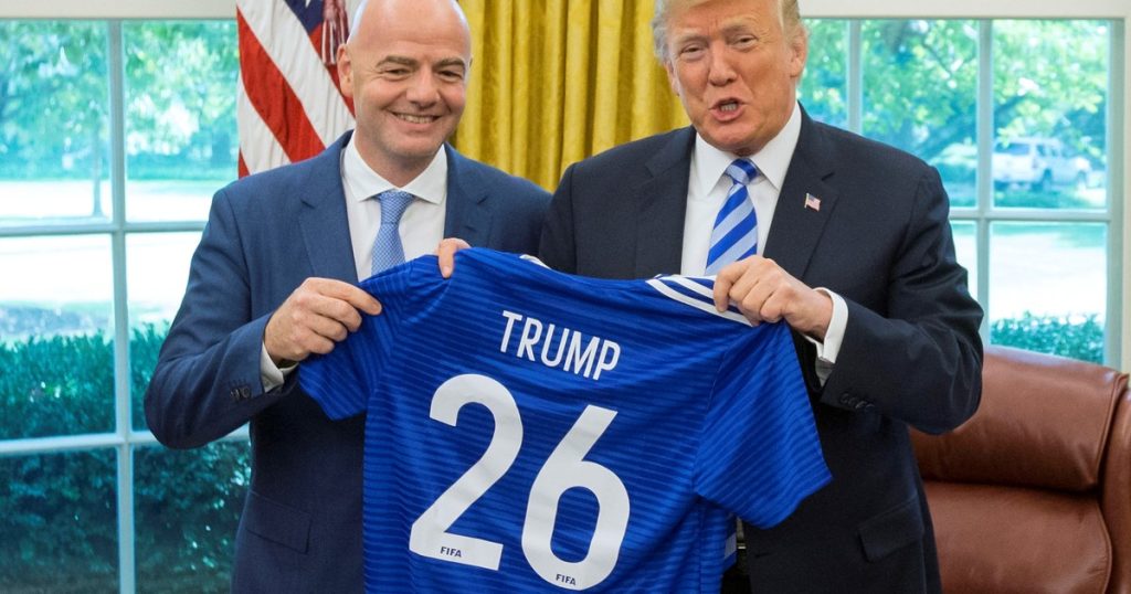 Donald Trump, nuevo presidente de Estados Unidos: Gianni Infantino llevó a la FIFA y al fútbol al Capitolio