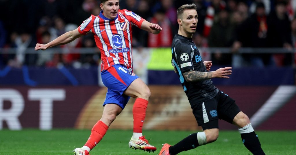 Julián Álvarez, héroe del Atlético de Madrid en la Champions League: corrió media cancha y clavó un golazo ante el Leverkusen