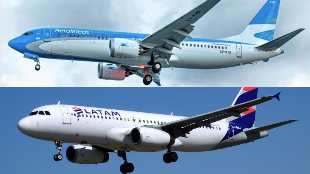 Aerolíneas Argentinas y LATAM anuncian acuerdo de vuelos para operar con código compartido