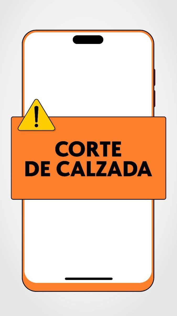 Corte de calzada por tareas de saneamiento