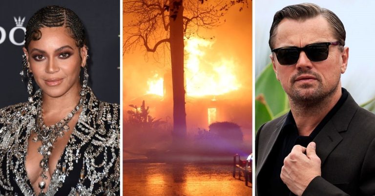 Las estrellas que abrieron la billetera para donar millones por los incendios en Los Angeles: Beyoncé, DiCaprio y los grupos Eagles y Metallica