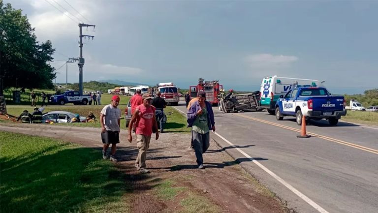 Trágico choque frontal por fuerte granizada en Córdoba