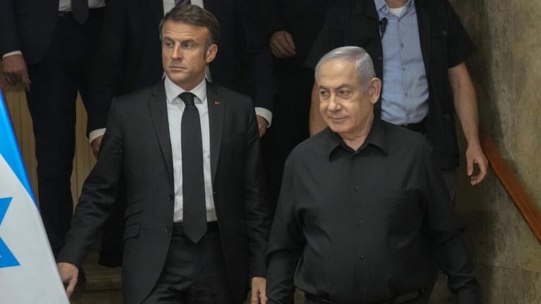Netanyahu le dice a Macron que la creación de un Estado palestino recompensaría el “terrorismo”