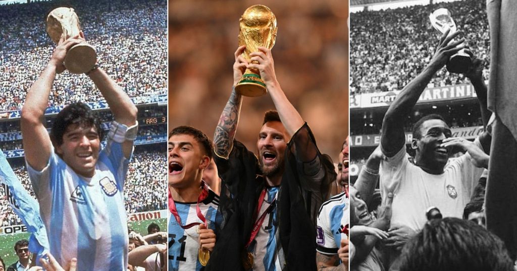 Una prestigiosa revista inglesa actualizó el ranking de los mejores jugadores de la historia: ¿qué lugar del podio ocupan Maradona, Messi y Pelé?