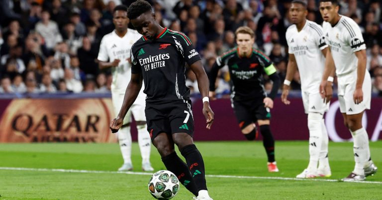 Bukayo Saka y su propio 'karma' de los penales decisivos: de la final de la Eurocopa a 'picarla' con el Arsenal vs el Real Madrid en la Champions League