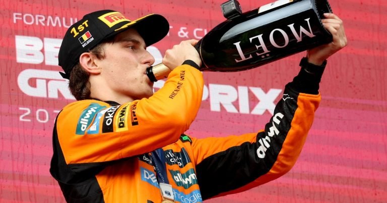 Piastri necesitó sólo la primera recta de Spa para superar a Norris y volver al triunfo para ratificar su dominio en la Fórmula 1