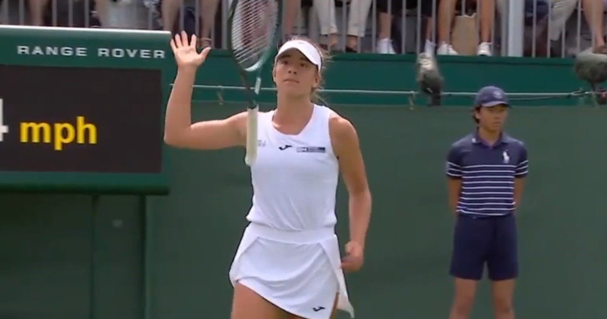 Solana Sierra habló de su logro en Wimbledon y del instante de furia en que se lesionó un dedo: "Lo tengo un poco hinchado"