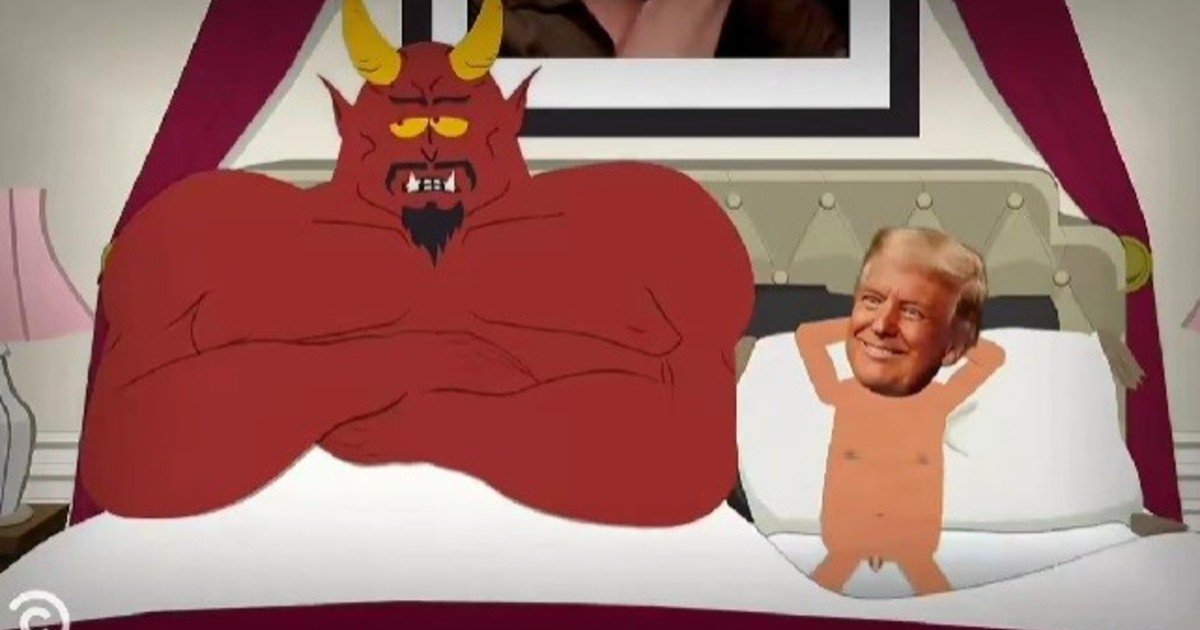 Trump desnudo y con Satanás: la polémica escena de "South Park" que enfureció a la Casa Blanca