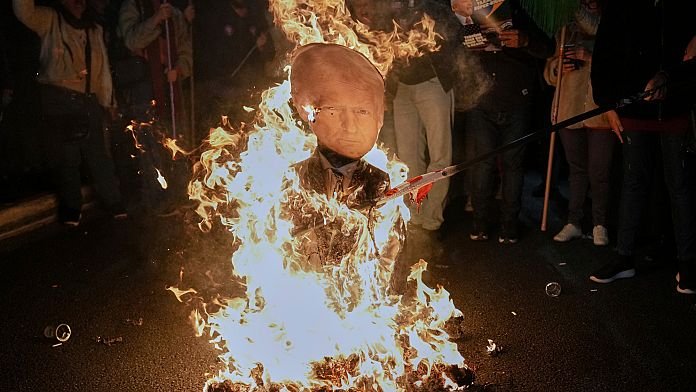 NO COMMENT: Manifestantes brasileños se movilizan contra Trump y piden gravar a los ricos