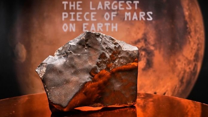 El mayor trozo de Marte en la Tierra se subastará en Nueva York