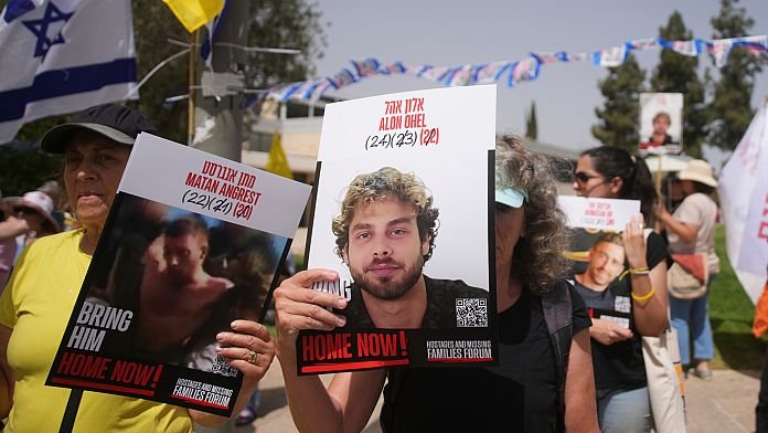 NO COMMENT: Las familias de rehenes piden un acuerdo de paz en Gaza presionando al Gobierno israelí