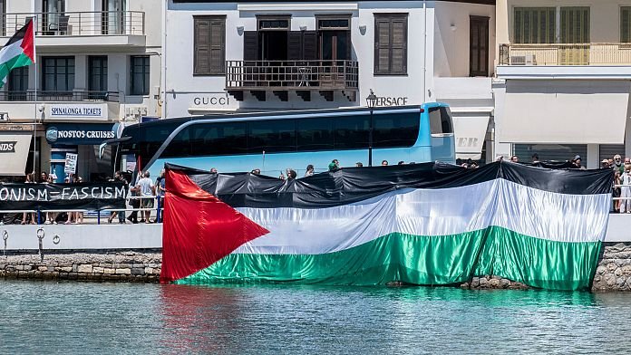 Continúa el boicot contra el crucero israelí en Grecia con nuevas manifestaciones en Creta