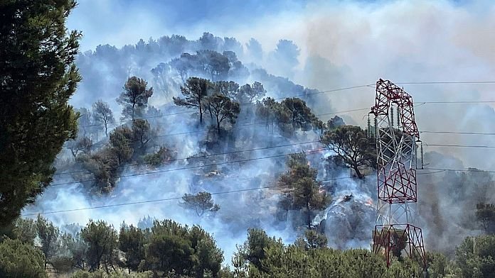 NO COMMENT: Un incendio forestal cerca de Marsella deja 110 heridos y paraliza vuelos