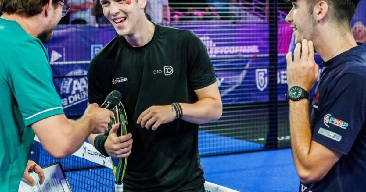 La increíble secuencia en un partido de pádel en Países Bajos: al rival se le escapó la paleta, le pegó en la cabeza y fue campeón