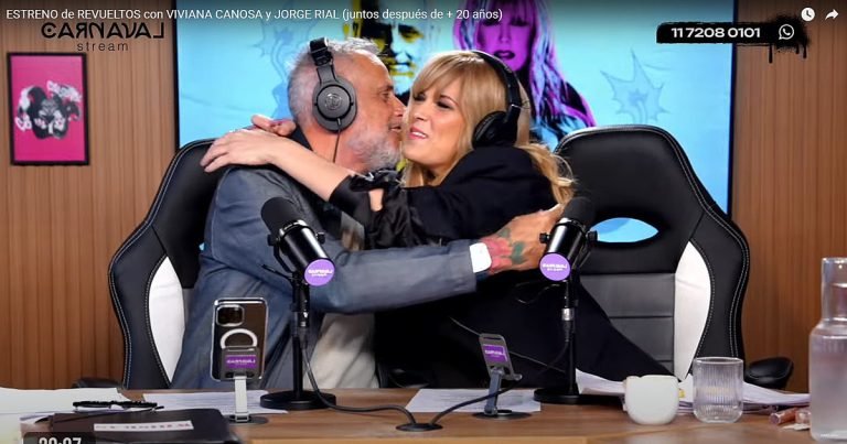 Jorge Rial y Viviana Canosa debutaron en el streaming de Revueltos, hicieron las paces y criticaron a Javier Milei