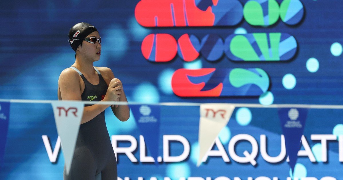 Zidi Yu, la china de 12 años que es sensación en los Mundiales de natación de Singapur y estuvo a 6 centésimas de lograr una medalla