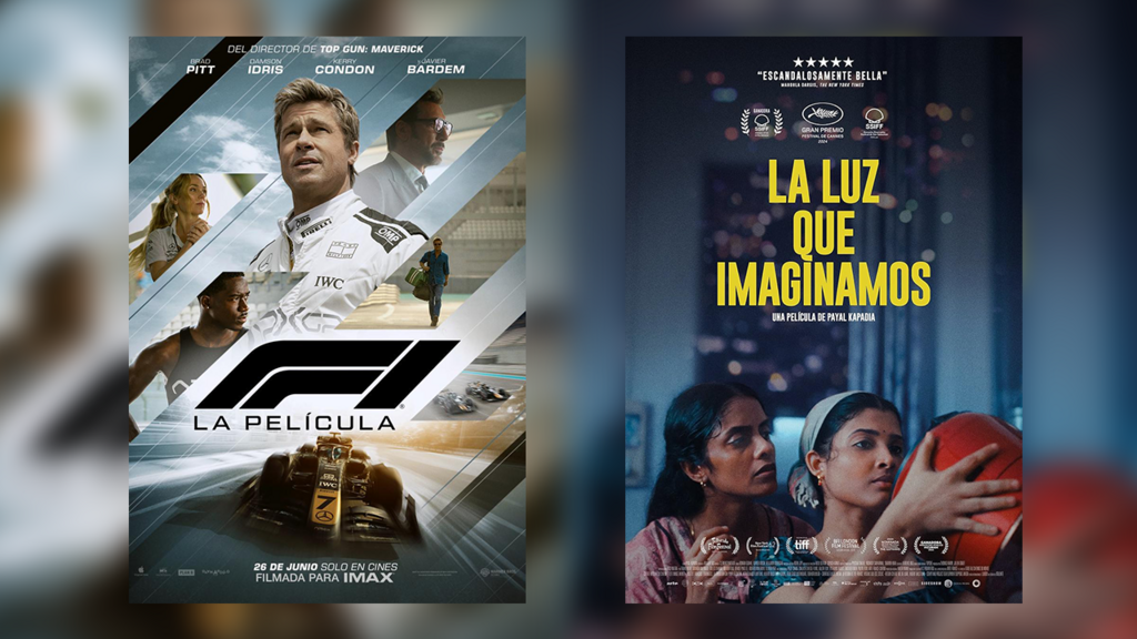 'F1' y 'La luz que imaginamos': dos estrenos de cine para cerrar junio