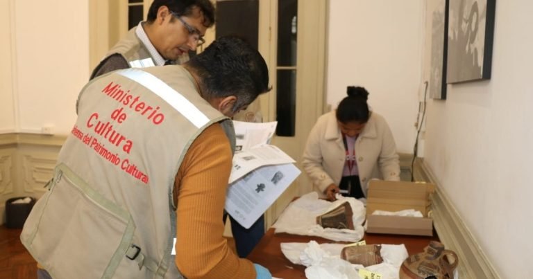 Perú recibió 132 piezas arqueológicas prehispánicas recuperadas desde Bélgica, EEUU y Suiza