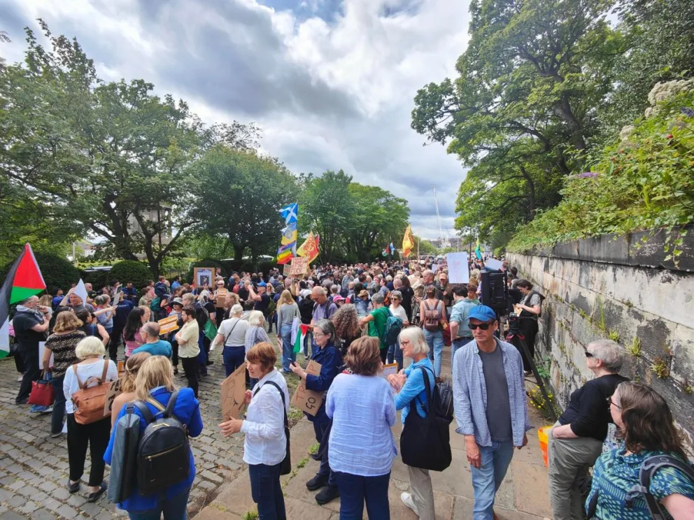 Trump en Escocia: protestas masivas y fuerte operativo de seguridad