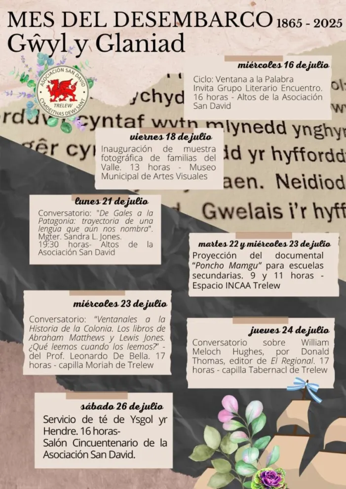 Trelew conmemora el Mes del Desembarco con más de 15 propuestas culturales