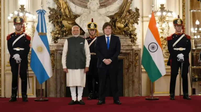 Milei recibió a Modi en Casa Rosada y reforzaron la alianza comercial entre Argentina e India