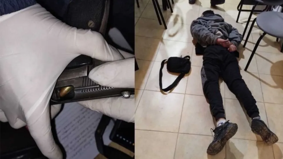 Violento con pedido de captura fue detenido tras agredir a su expareja y amenazar a la Policía con dos pistolas