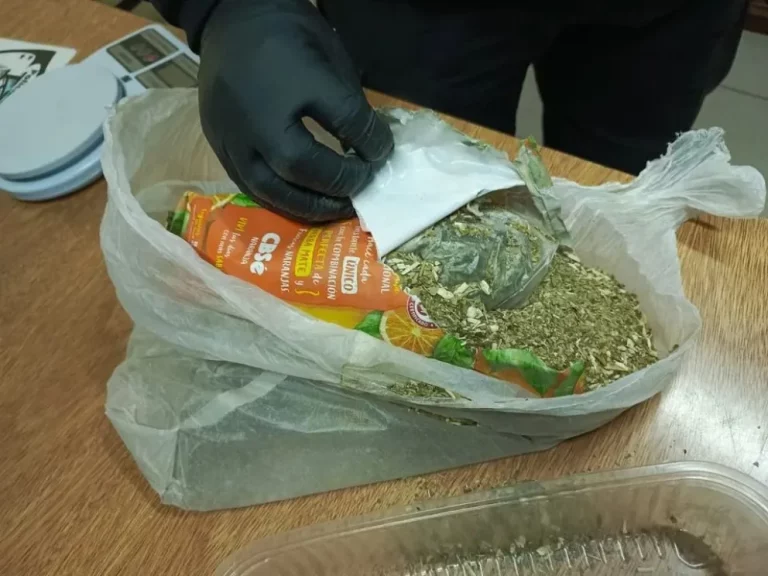 Incautan marihuana y armas blancas en un operativo en la terminal de Esquel