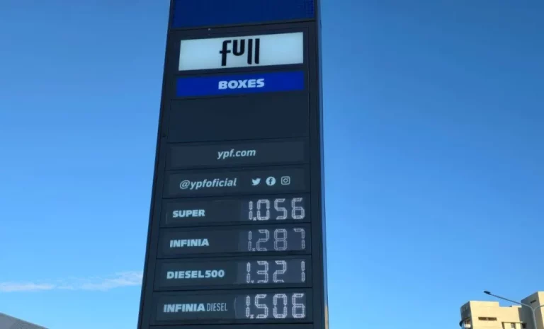 Combustibles más caros: un litro de nafta súper en Comodoro ya cuesta $1.056 y el precio se acerca cada vez más al dólar