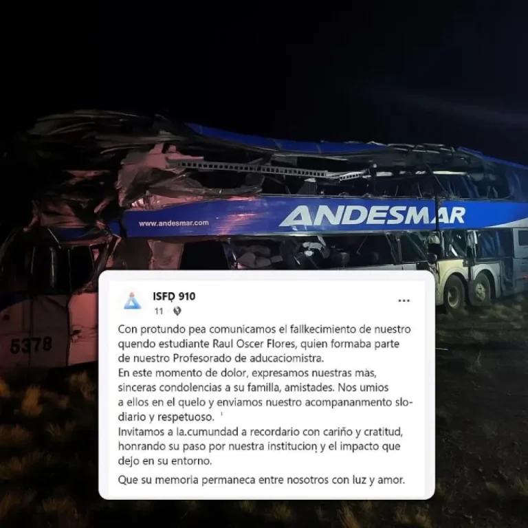 Pesar en Comodoro y Río Gallegos por la muerte del estudiante Raúl Oscar Flores, una de las víctimas en la tragedia de ruta 3