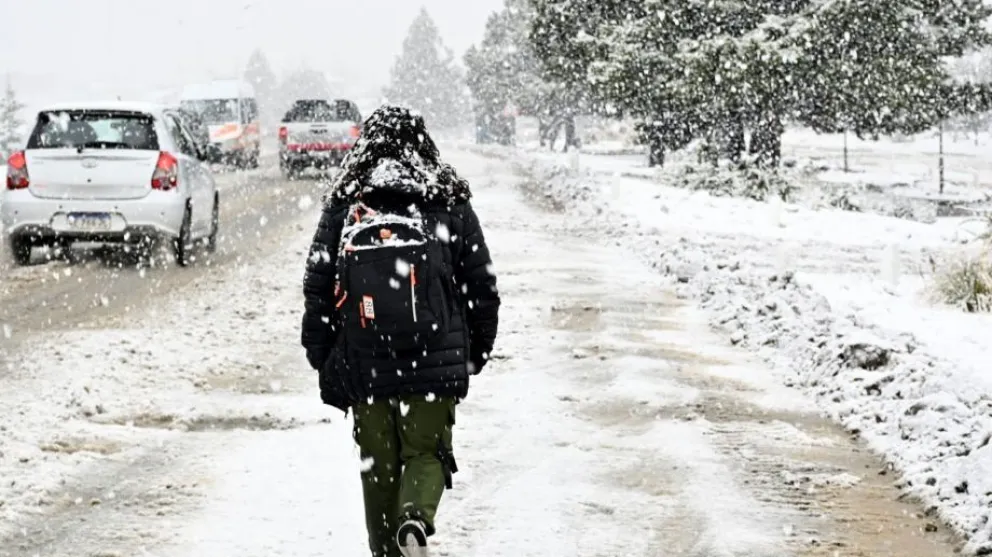 Alerta por nieve en Neuquén y Río Negro