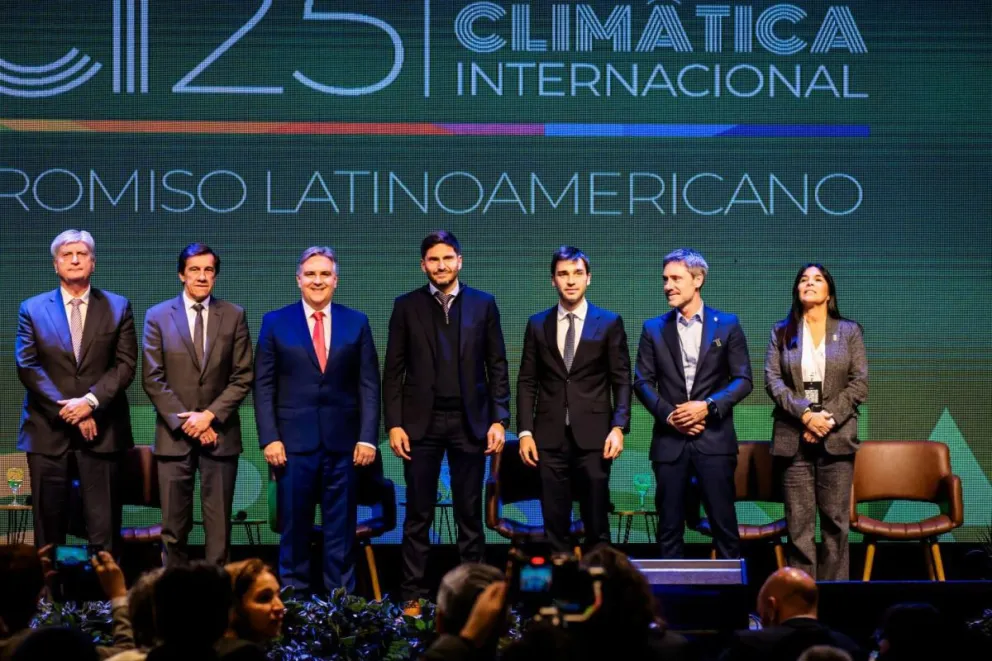 Torres disertó en la primera Conferencia Climática Internacional y llamó a impulsar “una agenda sostenible que apunte al futuro, para crecer como país"