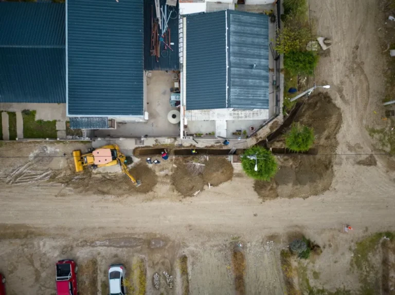 Avanza la obra de gas del barrio Presidente Ortiz y la ampliación cloacal de Laprida